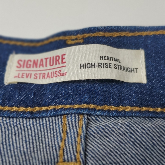 Levi Strauss Signature High Rise Straight Jeans - Picture 8 of 11